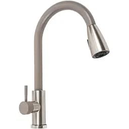 Смеситель кухонный Platinum KT 8203 (8614) однорычажный с выдвижным изливом дюна комби (SP000041279)