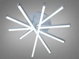 Сучасна біла LED люстра Diasha SX815/5WH 70W до 16 м2 геометрія - мініатюра 2