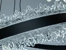 LED-люстра для вітальні Diasha D8751-600+400BK, чорна, 140W, 7700 lm - мініатюра 6