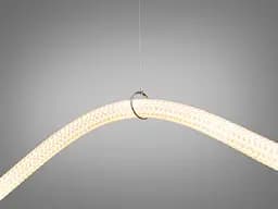 Люстра стельова LED Diasha 9610-2000BK Шланг, 22W, чорний, для коридору, вітальні, спальні, кафе, ресторану - мініатюра 4
