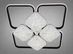 Комбінована LED-люстра Diasha 2568WH+BK DIMMER, 130 W, 7150 lm, 52x52 см - мініатюра 3