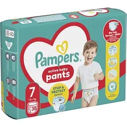 Підгузки-трусики Pampers Active Baby Pants Розмір 7 (15+ кг) 38 шт. - мініатюра 2