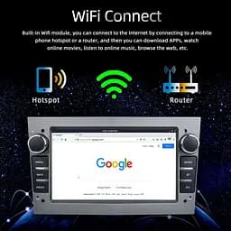 Магнітола Opel Universal 8 Android 12, 8 дюймовий IPS екран, 4 ГБ ОЗУ, 32 ГБ ПЗУ, CarPlay, GPS, Wi-Fi, Bluetooth, XPRO (42430-7032A-32GB_5775) - мініатюра 7