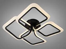 LED-світильник стельовий Diasha WG5146/4BK 65W, 4 модулі, 3 кольори світла, 56x56 см - мініатюра 3