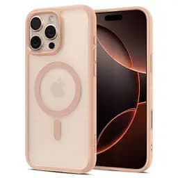 Прозорий чохол Spigen Ultra Hybrid T (MagFit + Camera Control) Frost Rose Titanium для iPhone 16 Pro (ACS09071) - мініатюра 6