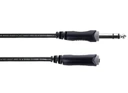 Балансний аудіокабель подовжувач Jack 6,3 stereo Male — Jack 6,3 stereo Female Cordial EM 3 VK 3 м - мініатюра 2