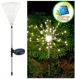 Світильники Sun Lamp "Феєрверк" на сонячній батареї 120 світлодіодів теплий білий - мініатюра 5