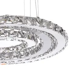 Люстра підвісна Brille кришталева LED 39W WW CH (BR-969S/3) - мініатюра 3