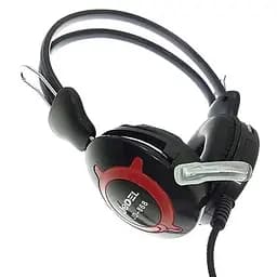 Дротові, ігрові, накладні навушники Jedel JD-868, Jack 3.5, 1.5m, black red - мініатюра 2