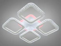 Стельова LED-люстра Diasha AS8170/4WH, квадрати, 55 W, пульт ДК - мініатюра 4