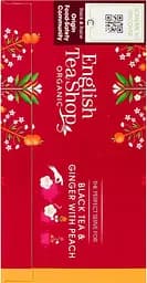 Уцінка. Чай чорний English Tea Shop імбир-персик органічний 20х2 г - мініатюра 3