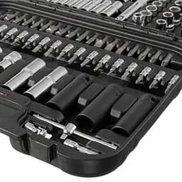 Набір інструментів 1/2" + 1/4", Cr-V, 111 од., головки: 4-32 мм, Storm Intertool ET-8111 - мініатюра 5