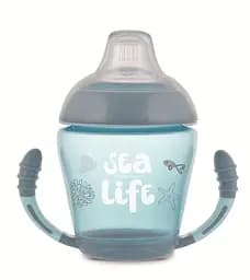 Кружка-непроливайка Canpol babies Sea Life з силіконовим носиком 230 мл сіра - мініатюра 1