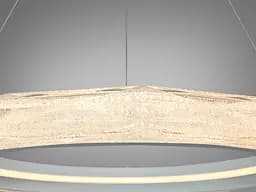 Біла підвісна LED-люстра Diasha 583-600WH, 95 Вт, з пультом, 60 см - мініатюра 5