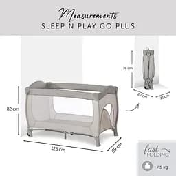 Дитячий манеж Hauck Sleep N Play Go Plus Multicolor black, чорний (60070-2) - мініатюра 5