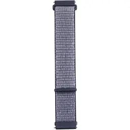 Ремінець DK CDK для Xiaomi Haylou LS02 20mm Nylon Sport Loop (012415) (midnight blue) - мініатюра 2