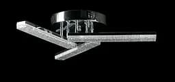 Люстра стельова LED Splendid Ray LT8007/3, 80W, хром, білий, сучасний стиль, з пультом, 3 лампи, димер, 47 см - мініатюра 2