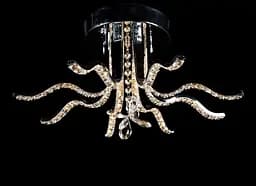 Люстра стельова LED Splendid Ray L78393/8, 100W, хром/білий, сучасний стиль, з пультом, 50 см - мініатюра 2