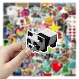 Стікерпак Майнкрафт Набір наклейок GeekLand Minecraft 100 штук - мініатюра 3