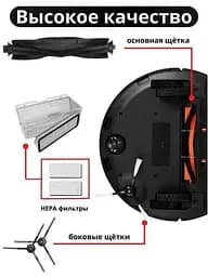 Комплект аксесуарів для робота-пилососа Xiaomi Viomi S9 Vacuum Cleaner, Proscenic M7 MAX, 11 предметів - мініатюра 7