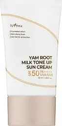 Сонцезахисний крем з тональною дією 50 мл Isntree Yam Root Milk Tone Up Sun Cream SPF/СПФ 50+ PA++++