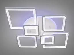 Стельова LED-люстра Diasha 8160/6WH 3color з пультом і димером, біла, 150 W, 6325 lm, сучасні квадратні LED-плафони 97x71 - мініатюра 3