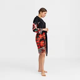 Халат жіночий з плюшевого велюру ексклюзивний Rose 18315 L-XL - мініатюра 6