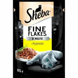 Набір вологого корму для котів Sheba, Мікс 15 шт. + з куркою та яловичиною в соусі 5 шт. 1.7 кг (20 шт. х 85 г) duplication - мініатюра 3