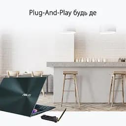 Бездротовий адаптер Asus USB-AX56W/O cradle (90IG06H0-MO0R10) - мініатюра 3