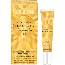 Крем навколо очей Bielenda Golden Placenta проти зморщок зволожувальний підтягувальний 15 мл - мініатюра 2