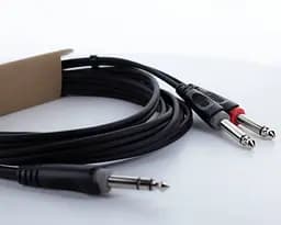Комутаційний кабель Jack 6,3 stereo — 2x Jack 6,3 mono 5 м Cordial EY 5 VPP - мініатюра 3