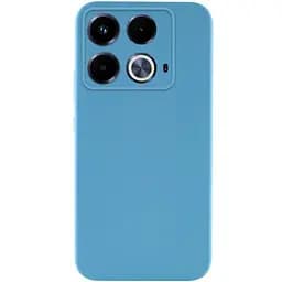 Чохол TPU GETMAN Liquid Silk Full Camera для Infinix Note 40 4G Блакитний / Blue