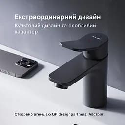 Змішувач для раковини, чорний AM.PM X-Joy F85A02122 - мініатюра 2