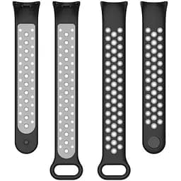Ремінець DK для Xiaomi Mi Band 8 Silicone Sport Band Nike (015815) (black / grey) - мініатюра 3