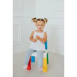 Комплект Poppet Color Blue: стілець + подушка на стілець 55x28x28 см (PP-003B-G) - мініатюра 4