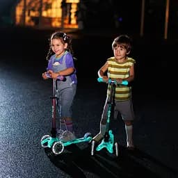Самокат Micro Mini Deluxe Foldable Orion Glow LED Рожевий (MMD373) - мініатюра 8