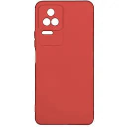 Чохол Virgin Full Case TPU Silicone Touch Xiaomi Poco F4 4G/5G Red