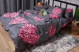 Комплект постільної білизни Moon&Star Satin Elit Rose Quartz сімейний 2х160х220 см наволочки 2х70х70 см - мініатюра 5