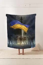 Плед патріотичний 3D Сила та гордість 20222408_B 11625 135х160 см - мініатюра 2