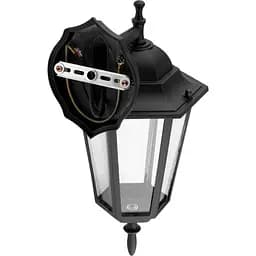 Настінний ретро-ліхтар Lumiled Bellis, чорний мат, спрямований вниз - мініатюра 4