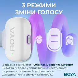 Мікрофон Boya mini-13 Type-C/Lightning White (mini-13) - мініатюра 9