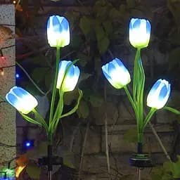 Світильники Sun Lamp садові на сонячній батареї тюльпани 2 шт - мініатюра 2