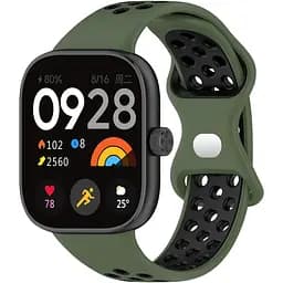 Ремінець DK CDK Silicone Sport Band Nike для Xiaomi Redmi Watch 4 (017600) (green / black) - мініатюра 3