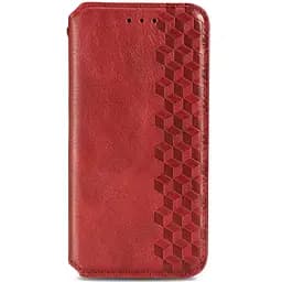 Кожаный чехол-книжка GETMAN Cubic (PU) для ZTE Blade v2020 Красный