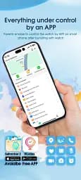 Дитячий смарт-годинник Wonlex KT38 годинник-телефон з відеодзвінком GPS WI-FI і SIM-картою Blue (19134) - мініатюра 7