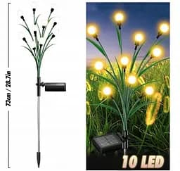 Світильник Sun Lamp Firefly Skylight із зеленим листям садовий декоративний 2 шт - мініатюра 2