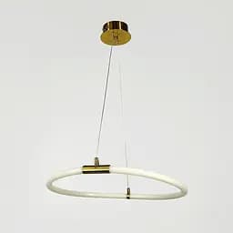 Латунна кільцева люстра з гнучкою LED стрічкою Ø 45 см | Line F | Арт. MD8074-R - мініатюра 5