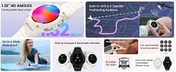 Смарт-годинник Kospet Tank S2 фітнес трекет з GPS green (16982) - мініатюра 11