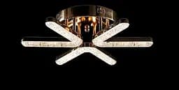 Люстра стельова LED Splendid Ray LT874/3, 80W, білий, золото, сучасний стиль, з пультом, димер - мініатюра 2