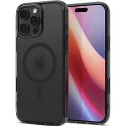 Прозорий чохол Spigen Ultra Hybrid T (MagFit + Camera Control) Frost Black для iPhone 16 Pro (ACS08514) - мініатюра 3